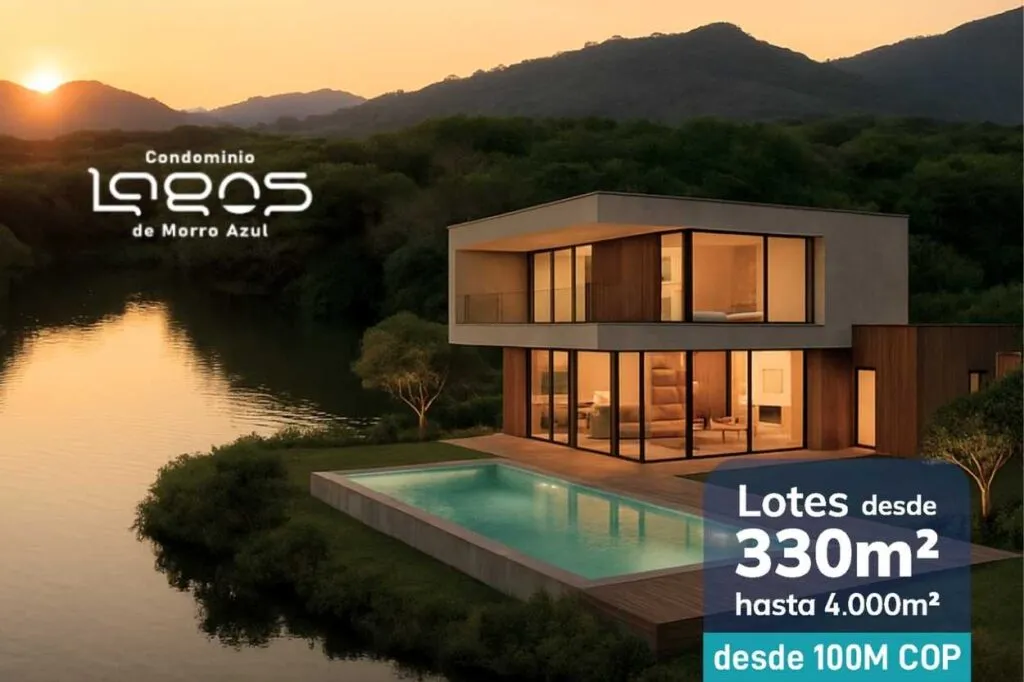 Oportunidad de inversión inmobiliaria en lotes campestres. Venta de lotes en condominio campestre en Cundinamarca cerca de Bogotá, proyecto Lagos de Morro Azul